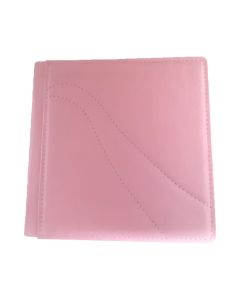 Album foto Pink din piele ecologica, patrat, 15x15, face-off carton, 10 maxim 30 file